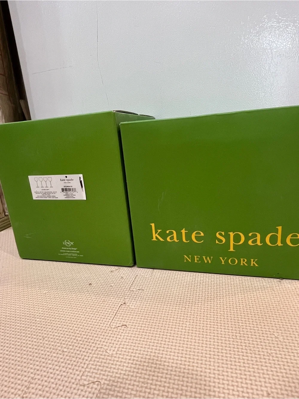 Kate Spade Larabee Dot Balloon Wine Glasses Set of 4 NIB 16oz – Crystal